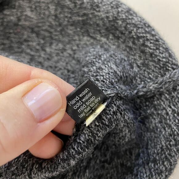 Peruvian Connection Royal Alpaca Sweater Womens XL Gray Oversized Boxy Cozy - Picture 10 of 13